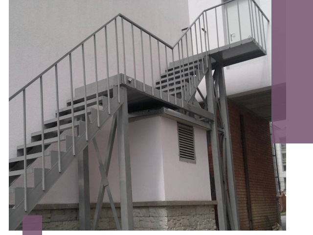 Монтаж пожарных лестниц под ключ в Пскове с гарантией качества