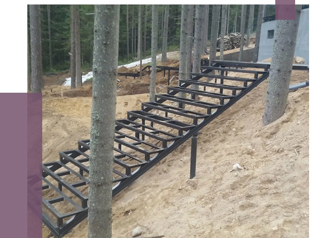 Монтаж металлических лестниц в Пскове от 13449 руб. 