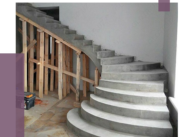 Изготовление бетонных лестниц под ключ в Пскове от 19793 руб. | ПРОЛЁТ-Пск