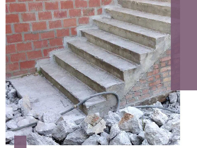 Демонтаж бетонных лестниц в Пскове: быстро и безопасно