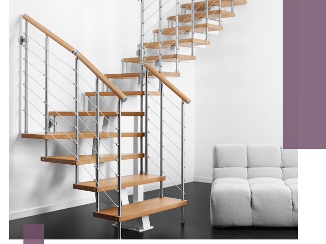 Модульные лестницы под ключ в Пскове — монтаж и изготовление