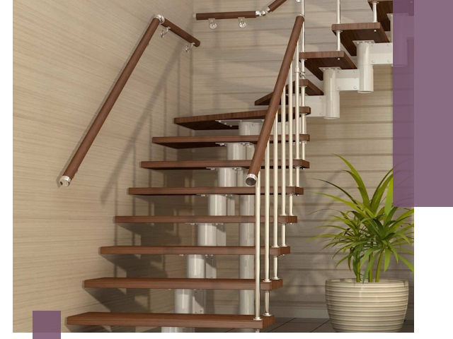 Изготовление модульных лестниц под ключ в Пскове