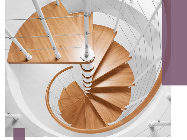 Изготовление винтовых лестниц под ключ в Пскове