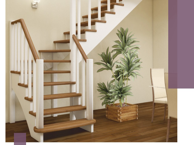 Г-образные лестницы под ключ в Пскове — изготовление и монтаж