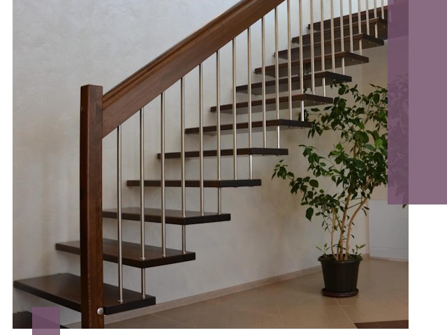 Лестницы на больцах под ключ в Пскове – изготовление и монтаж