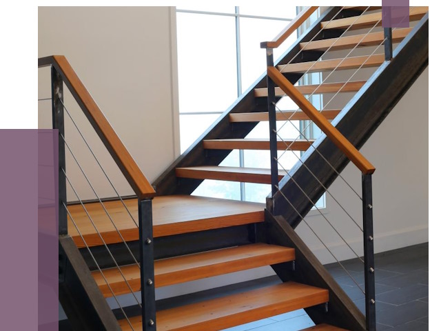 Изготовление лестниц на металлокаркасе в Пскове от 18778 руб. | ПРОЛЁТ-Пск