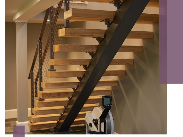 Лестницы на монокосоурах под ключ в Пскове - изготовление и монтаж