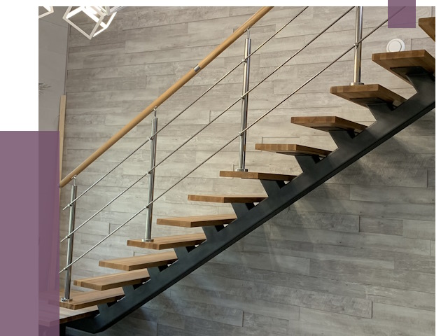 Изготовление лестниц на монокосоуре в Пскове от 75618 руб. 