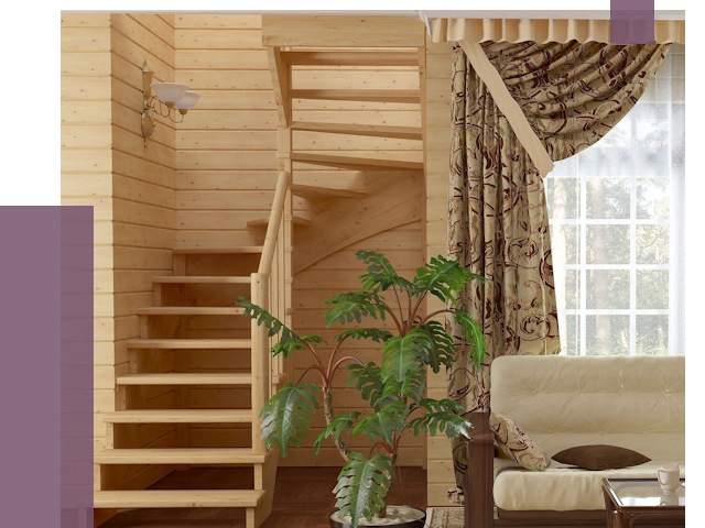 Лестницы для дачи в Пскове от 75364 руб.  | ПРОЛЁТ-Пск