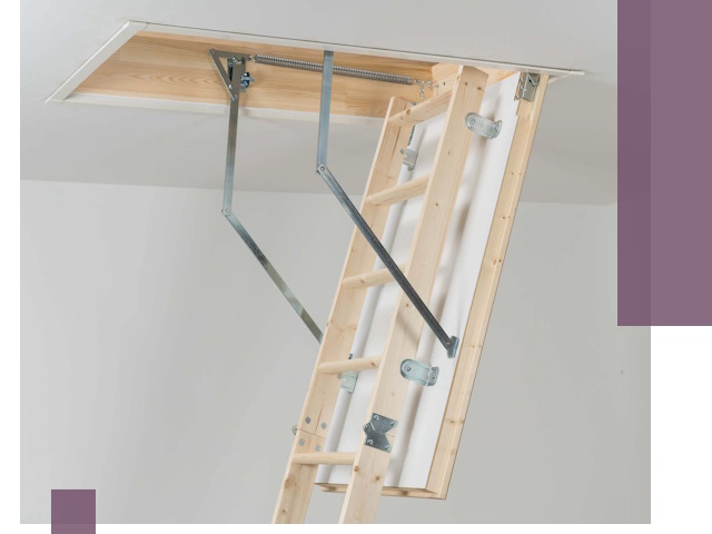 Установка чердачной лестницы под ключ в Пскове