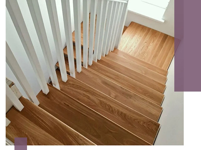 Лестницы из бука в Пскове: изготовление, монтаж и демонтаж