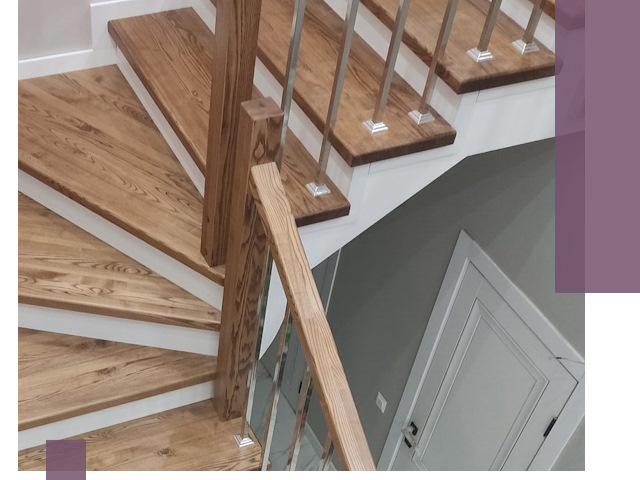 Обшивка металлических лестниц под ключ в Пскове