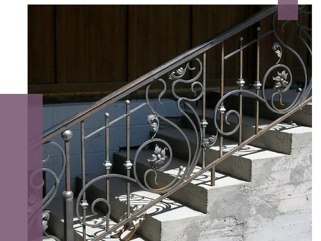 Кованые перила в Пскове от 8628 руб. под ключ — качество от ПРОЛЁТ-Пск