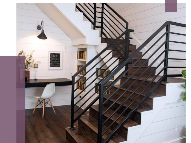 Перила для лестницы в доме в Пскове от 7359 руб. — ПРОЛЁТ-Пск