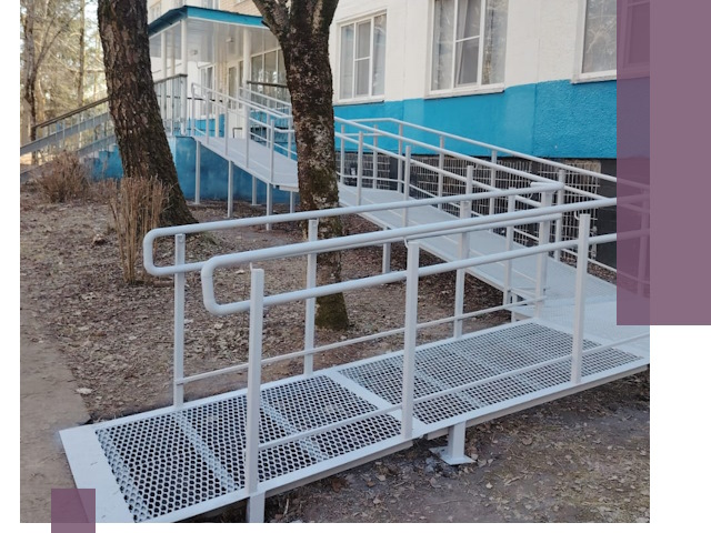 Пандусы под ключ в Пскове: изготовление, монтаж и демонтаж
