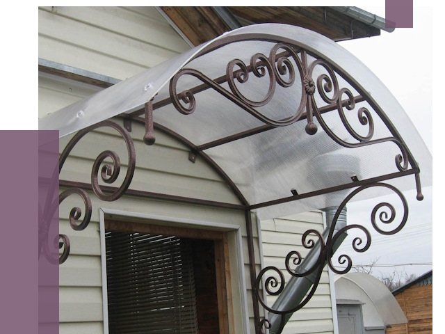 Изготовление козырьков в Пскове от 7308 руб. — заказать | ПРОЛЁТ-Пск