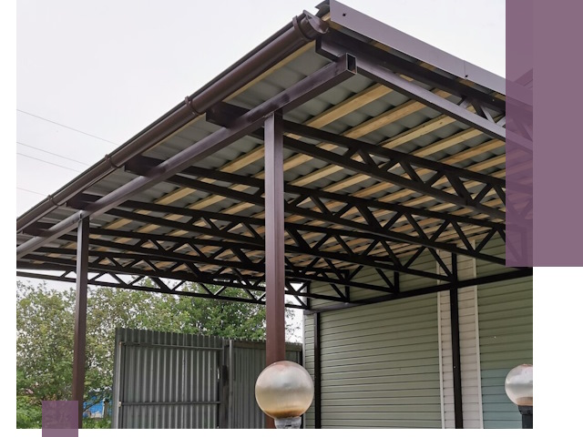 Навесы под ключ в Пскове: изготовление, монтаж и гарантия