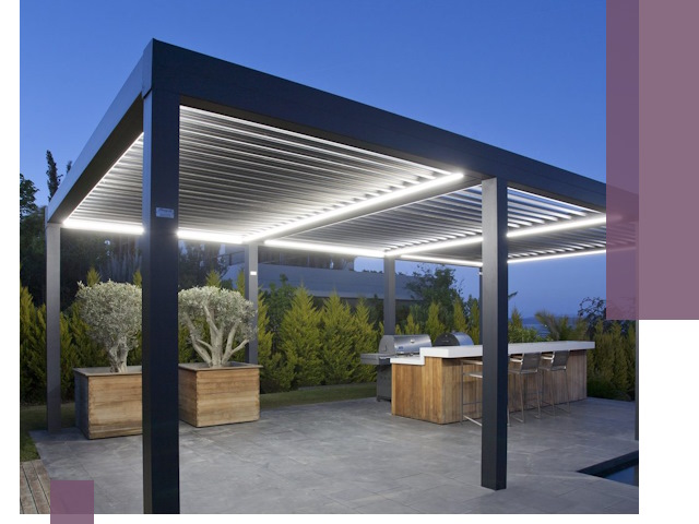 Навесы отдельно стоящие под ключ в Пскове из металла и поликарбоната