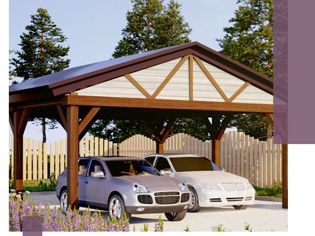 Навесы для автомобиля в Пскове — изготовление и монтаж