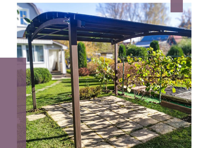 Навесы для дачи в Пскове от 12637 руб. под ключ — ПРОЛЁТ-Пск