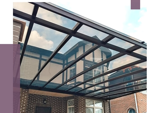 Навесы из поликарбоната в Пскове от 8546 руб. под ключ — ПРОЛЁТ-Пск