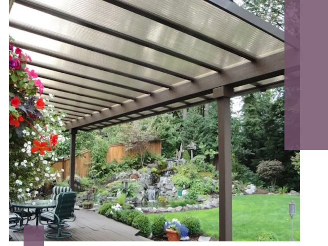 Навесы из поликарбоната под ключ в Пскове быстро и надёжно