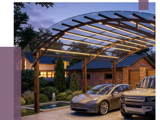 Металлические навесы в Пскове от 12586 руб. под ключ — ПРОЛЁТ-Пск