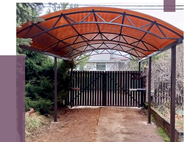 Арочные навесы в Пскове от 12637 руб. — изготовление и монтаж | ПРОЛЁТ-Пск