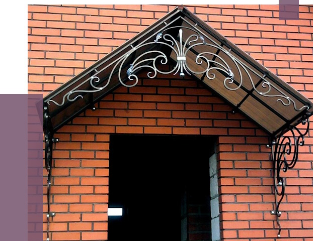 Металлические козырьки в Пскове от 10607 руб. 