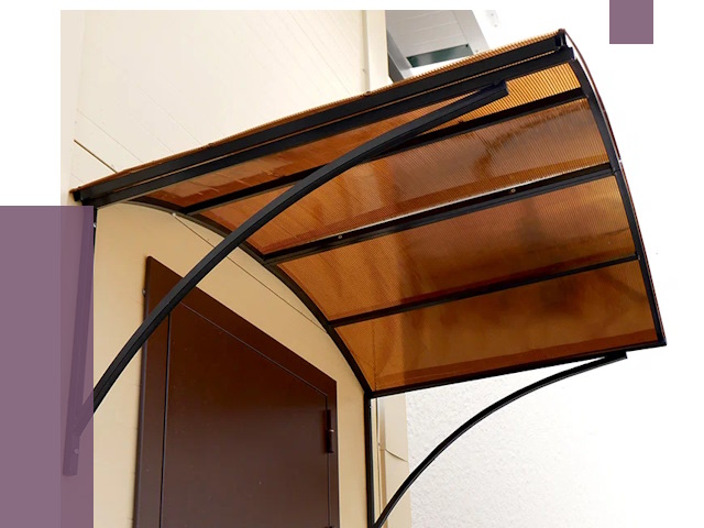 Недорогие козырьки в Пскове от 7531 руб.  | ПРОЛЁТ-Пск