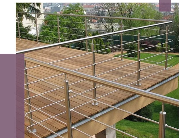 Алюминиевые парапеты в Пскове под ключ от 7714 руб. 