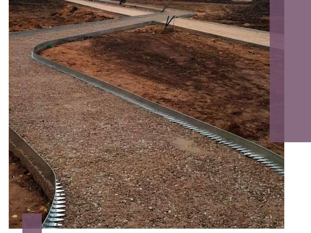 Металлические бордюры под ключ в Пскове — изготовление и монтаж