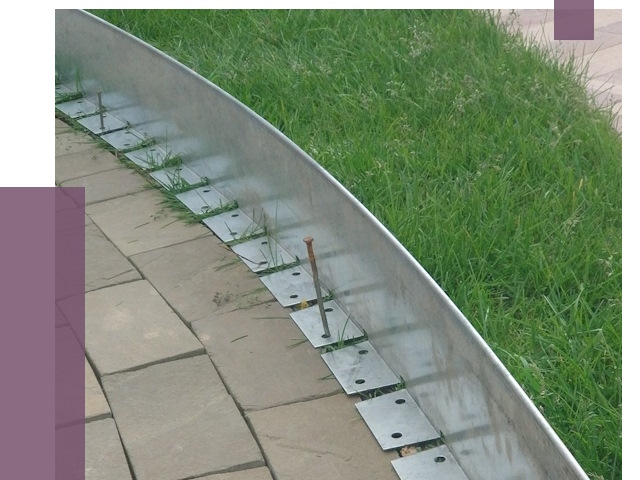 Металлические бордюры для тротуаров в Пскове от 8628 руб.