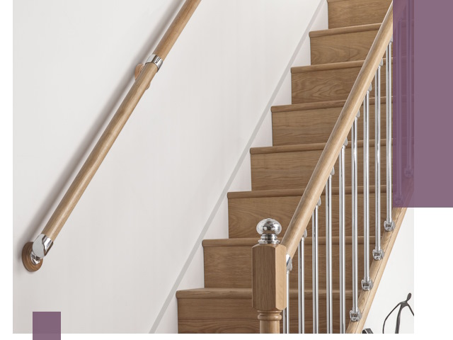 Пристенные поручни из стали и нержавейки под монтаж в Пскове