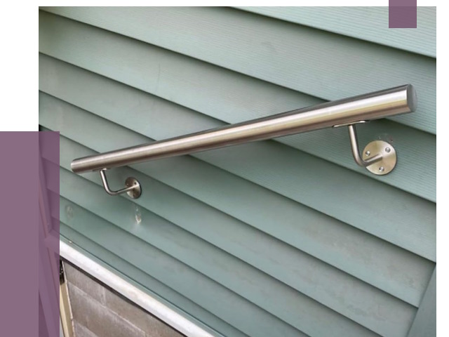 Поручни из нержавеющей стали в Пскове от 7613 руб.  | ПРОЛЁТ-Пск